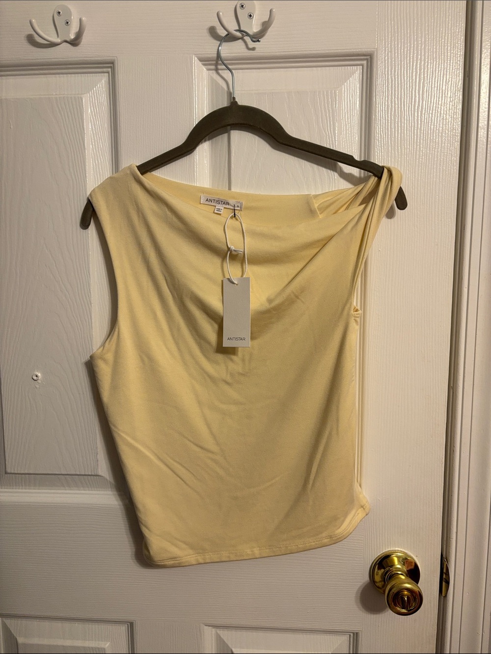 Women's Pale Butter Yellow tank top